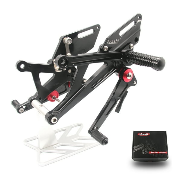 Arashi (Version 2.0) Quick Shift Rearsets for Kawasaki Ninja H2 / H2R ZXT 2015 - 2021 Non-SX /SE Motorcycle Accessories Adjustable Footrest Foot Pegs Rear Sets Black 2017 2018 2019 2020
