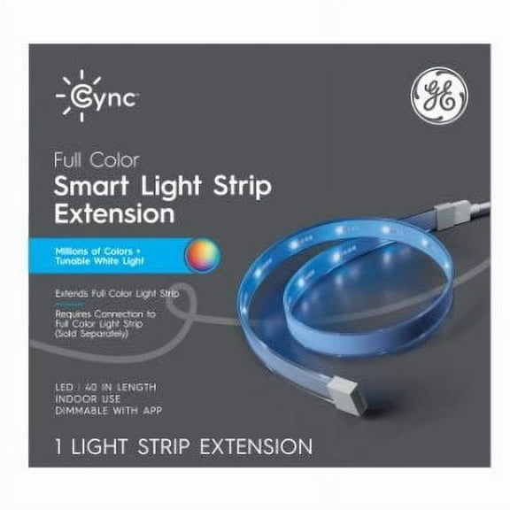 General Electric Cync Indoor 40-Inch Corded Electric Smart Full Color LED Light Strip Extension