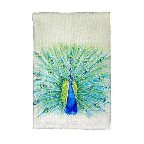 Betsy Drake KT758 Peacock Kitchen Towel