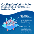 thumbnail image 4 of BeKoool Cooling Gel Sheets for Kids, Fever Discomfort Relief, 6 Count, 4 of 10
