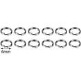 thumbnail image 2 of HAHDAXIA 200 Pieces 6mm Metal Split Rings Nickel Plated Small Key Chain Ring Part for Ornament Crafts and Jewelry Making，Silver, 2 of 4