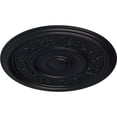 thumbnail image 3 of Ekena Millwork 16 1/8"OD x 3/4"P Tyrone Ceiling Medallion (Fits Canopies up to 6 3/4"), Hand-Painted Steel Gray, 3 of 6