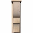 thumbnail image 2 of 7 1/2"W x 14"D x 26"H Ridgewood Smooth Corbel w/Backplate, Douglas Fir, 2 of 9
