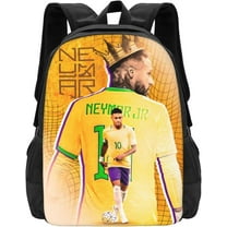 #10 Neymar Adult Simplicity Backpacks Bag Laptop Bag Bookbag Backpack 16.5 Inch For Daily, Black
