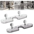 thumbnail image 7 of Luxorio Suction Bathroom Organizer,2025 New Movable Shower Shelf Suction Cup,No-Drill Wall-Mounted Shower Shelf for Bathroom & Kitchen, Detachable Design (Black*2), 7 of 7