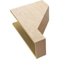 thumbnail image 6 of 10"W x 20"D x 30"H Classic Clemmons Rough Cedar Woodgrain TimberThane Corbel, Primed Tan, 6 of 6