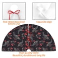 thumbnail image 4 of Sikiie Black Roosters 30-48 inches {designName} Print Christmas Tree Skirt Snowman Xmas Tree Skirt with Edge Christmas Decorations for Holiday Party-48", 4 of 7