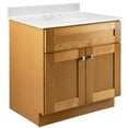 thumbnail image 2 of Design House Brookings Vanity in Modern Birch with Solid White Cultured Marble Top, Fully Assembled, 31-inch, 2 of 8