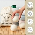 thumbnail image 3 of XL Wool Dryer Bs 6-Pack – 100% New Zealand Wool, Natural Fabric Softener & Static Reducer, Reusable Laundry for Pet Hair, Eco-Friendly Sheets Alternative, 3 of 5