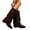 Brown, variant on KEVCHE Women's Slip on Knee High Boots, Plus Size Belt Buckle Sleeve Casual Design with Breathable Lining and Cushion Sole, Comfortable Boots for Daily Wear