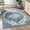 Blue, variant on Well Woven Granda Blue Traditional Oriental Medallion Floral 5x7 (5'3" x 7'3") Area Rug