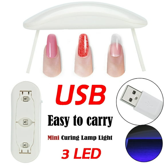 Kokovifyves Usb Mini Nail Gel Curing Lamp Light Nail Gel Polish Dryer Nail Art Machine