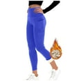 thumbnail image 4 of Delayuji Women's Fleece Lined Legging Winter Warm Soft Skin Friendly Comfort High Waisted With Side Pocket, 4 of 4