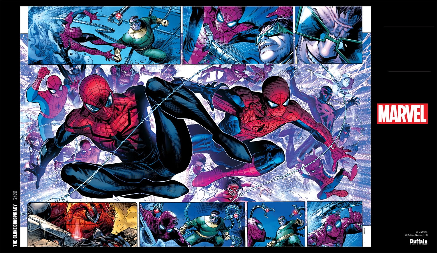 Buffalo Games 1500-Piece Marvel The Clone Conspiracy Interlocking Jigsaw Puzzle for Adults Ages 14+