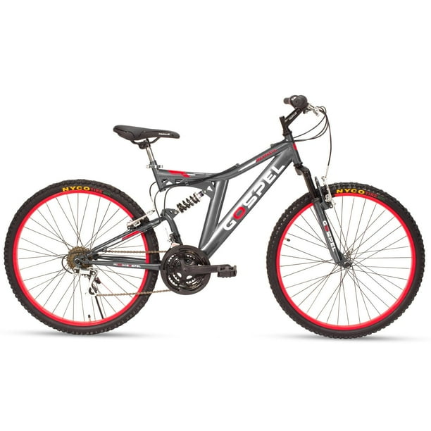 Bicicleta de Montaña Gospel R26 18 Velocidades Doble Suspension
