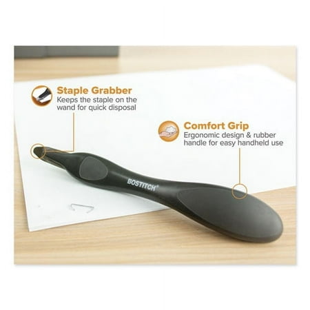 Professional Magnetic Push-Style Staple Remover, Black | Bundle of 5 Each
