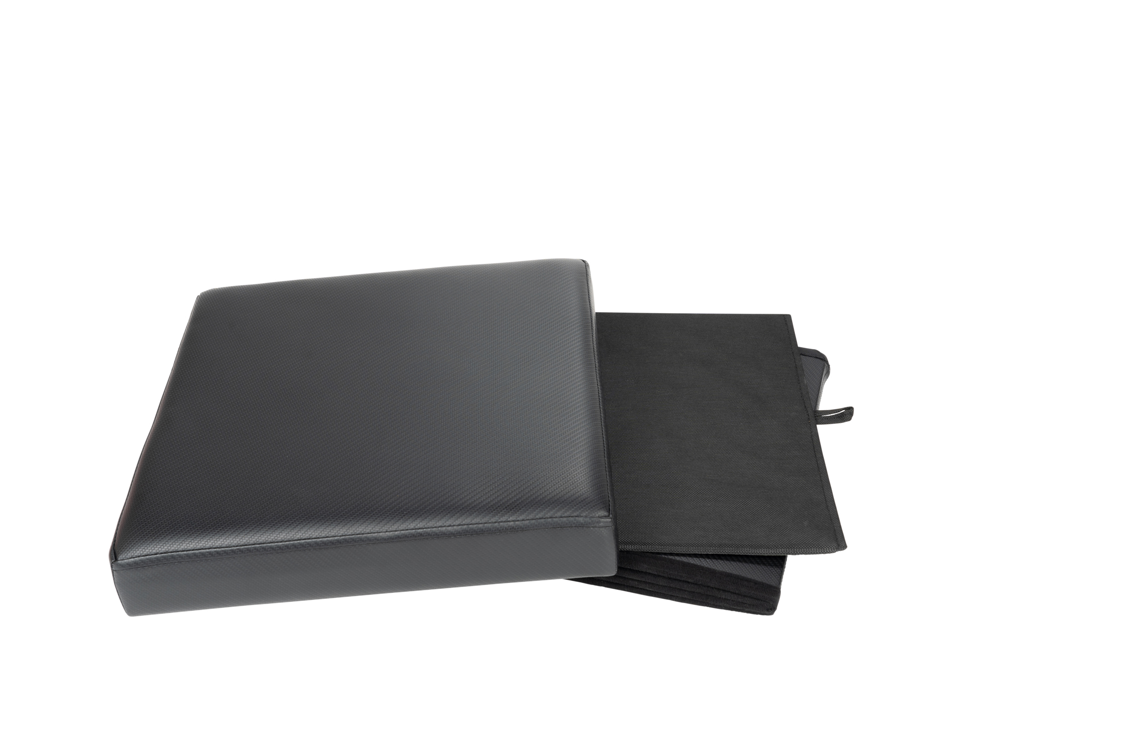 Mainstays Collapsible Storage Ottoman, Black, 15" photo 3
