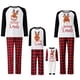 thumbnail image 3 of Conjunto de pijamas navideños familiares a juego con estampado de dibujos animados, camisetas de manga larga con pantalones a cuadros, ropa de dormir para el hogar para adultos, niños y bebés, 3 of 5