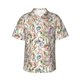 thumbnail image 1 of Balery Floral Camisas hawaianas de manga corta para hombre, camisas playeras de corte holgado, camisas de vacaciones con botones,X-Large, 1 of 7