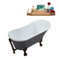 thumbnail image 4 of 55" Streamline N355ORB-ORB Clawfoot Tub and Tray With External Drain, 4 of 11