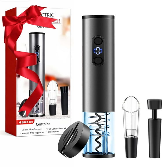 Electric Wine Opener Set, Automatic Wine Bottle Opener Corkscrew with Battery Operated for Chrismas Thanksgiving Gift for Wine Lovers