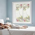 thumbnail image 3 of Pink White Flowers Window Privacy Film, Spring Floral Elegant Pastoral Botanical Static Cling UV Sun Blocking Tint Film Heat Control Windows Films for Bedroom Bathroom, Window Stickers 17.7"x39.3", 3 of 7