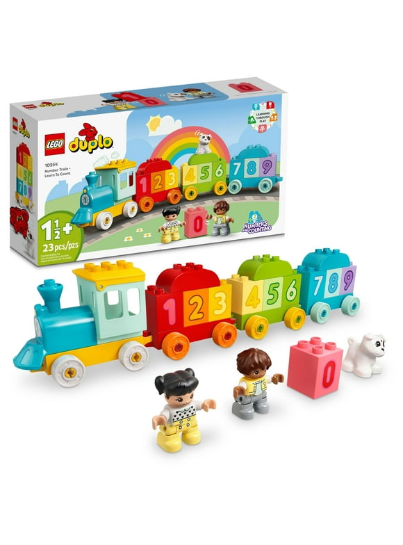 LEGO DUPLO My First Number Train 10954 Fine Motor Skills Toy with Bricks for Learning Numbers, Preschool Educational Toys for 1.5 - 3 Year Old Toddlers, Girls & Boys, Early Development Activity Set