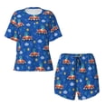 thumbnail image 4 of Picia Dinosaur Driving Pajamas Sets for Women Soft Short-Sleeved Pjs with Lounge Shorts Two Piece Sleepwear-4X-Large, 4 of 9