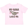 thumbnail image 3 of Inktastic My Nana Loves Me Sloth Girls Baby T-Shirt, 3 of 5