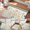 thumbnail image 6 of Spring Floral Area Rugs 2x3 for Living Room, Summer Farmhouse Vintage Botanical Non Slip Washable Rug Runner, Low Pile Indoor Floor Carpet Mat Bathroom Rugs for Bedroom, Kids Room, 6 of 9