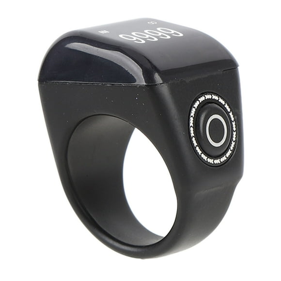 40mAh Battery Hand Tally Clicker Counter with 15 Days Battery Life, 9,999 Counts Digital Finger Counter for Sports, Gym, and Prayer Time Reminders