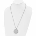 thumbnail image 5 of Stainless Steel Brushed And Polished Circle 4mm Thick Dog Tag Necklace (24 X 38.01) Made In China -Jewelry By Sweet Pea, 5 of 10