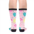 thumbnail image 2 of Unisex Novelty Cotton Crazy Crew Socks - Pink Flamingo Socks, 2 of 5
