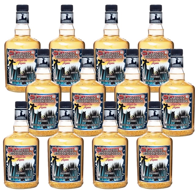 Caja de 12 Destilado de Agave Rancho Escondido 750 ml