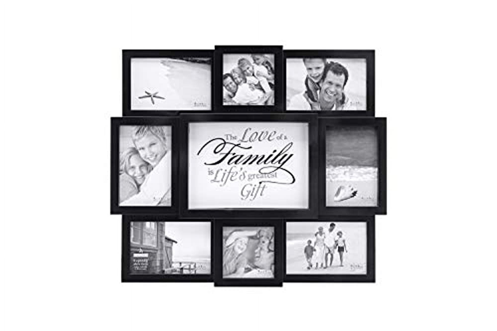 Black Wood 4x6 Family Together Frame - Rhinestone Angel