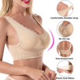 thumbnail image 5 of Sngxgn Women's Sports Bra Wireless Bra Active Yoga Sports Bras(Beige,XXXXL), 5 of 5