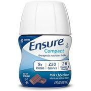 2 Pack - Ensure Compact Nutrition Shake, 9g of protein, Milk Chocolate, 4 oz,