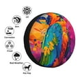 thumbnail image 4 of Pofeuu Vibrant Parrot Splash Art Print Spare Tire Wheel Cover for Car Truck SUV Camper Universal Fit Spare Tire Cover RV Spare Tire Covers-15 inch, 4 of 6
