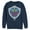 Navy Blue, variant on Men's Nintendo Legend of Zelda Link's Awakening Hylian Shield Sweatshirt Black 3X Large