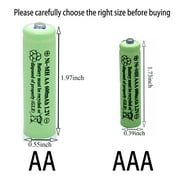 8 Pack Rechargeable AAA Batteries NiMH, High Capacity Low Self-Discharge Triple a Battery