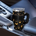 thumbnail image 5 of 40oz Tumbler,Black Halloween Pumpkin Faces Insulated Tumblers with Removable Handle,Stainless Steel Double Vacuum Coffee Tumbler Cup with Straw for Home,Office,Travel,Party, 5 of 5