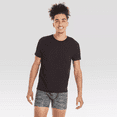 thumbnail image 2 of Hanes Men's Premium 5pk Slim Fit Crew Neck T-Shirt - (Black, Medium), 2 of 4