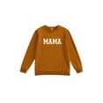 thumbnail image 2 of Mommy and Me Matching Outfits Letter Print Round Neck Pullover Long Sleeve Sweatshirts Tops, 2 of 10