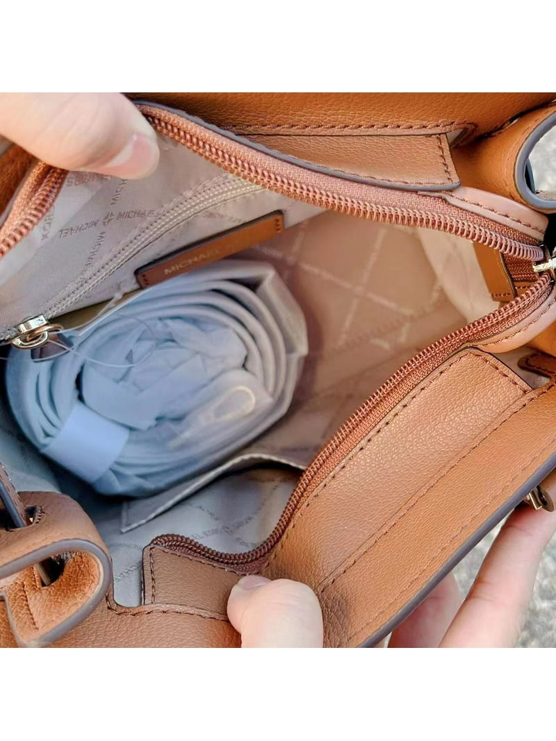 Michael Kors 35F1Ghms1B Hamilton Small Satchel In Brown - Walmart.com