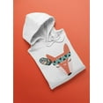 thumbnail image 3 of Cute Fox With A Feather Hoodie Women -Image by Shutterstock, Female XX-Large, 3 of 4
