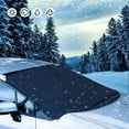 thumbnail image 1 of Car Windshield Snow Cover 600D Large Size, All-Round Ice Frost Rain Cover Protector, Windproof Waterproof Window Snow Ice Shield, Use 24/7 Fits Most Cars, SUV Truck, 1 of 7
