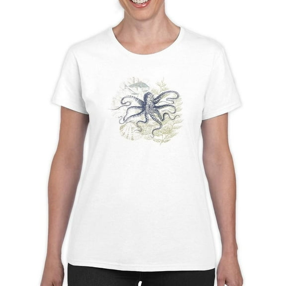 Coastal Ephemera T-Shirt Women -Victoria Barnes Designs, Female Large
