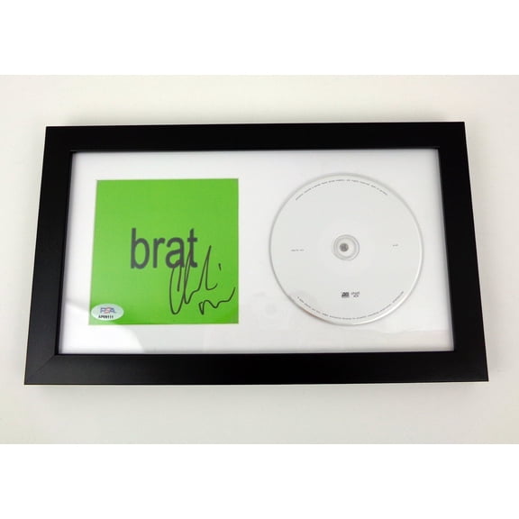 Charli XCX Signed Autograph Brat CD Framed PSA/DNA COA A