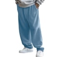 thumbnail image 2 of Men's Baggy Sweatpants Wide Leg Sweat Pants With Pockets, 2 of 4