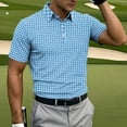 thumbnail image 4 of Axiiglly Golf Shirts for Men Short Sleeve Printed Sweat Wicking Short Sleeve Quick Dry Collared Button Outdoor Sports Casual Tee, S-3XL, 4 of 6